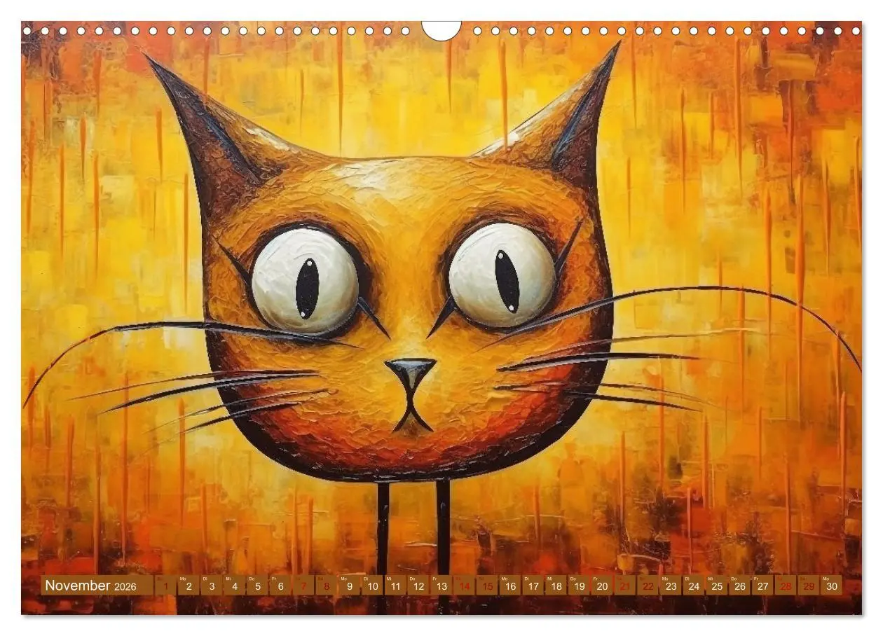Bild: 9783457522073 | Lustige Katzen im Stil der Meister (Wandkalender 2026 DIN A3 quer),...