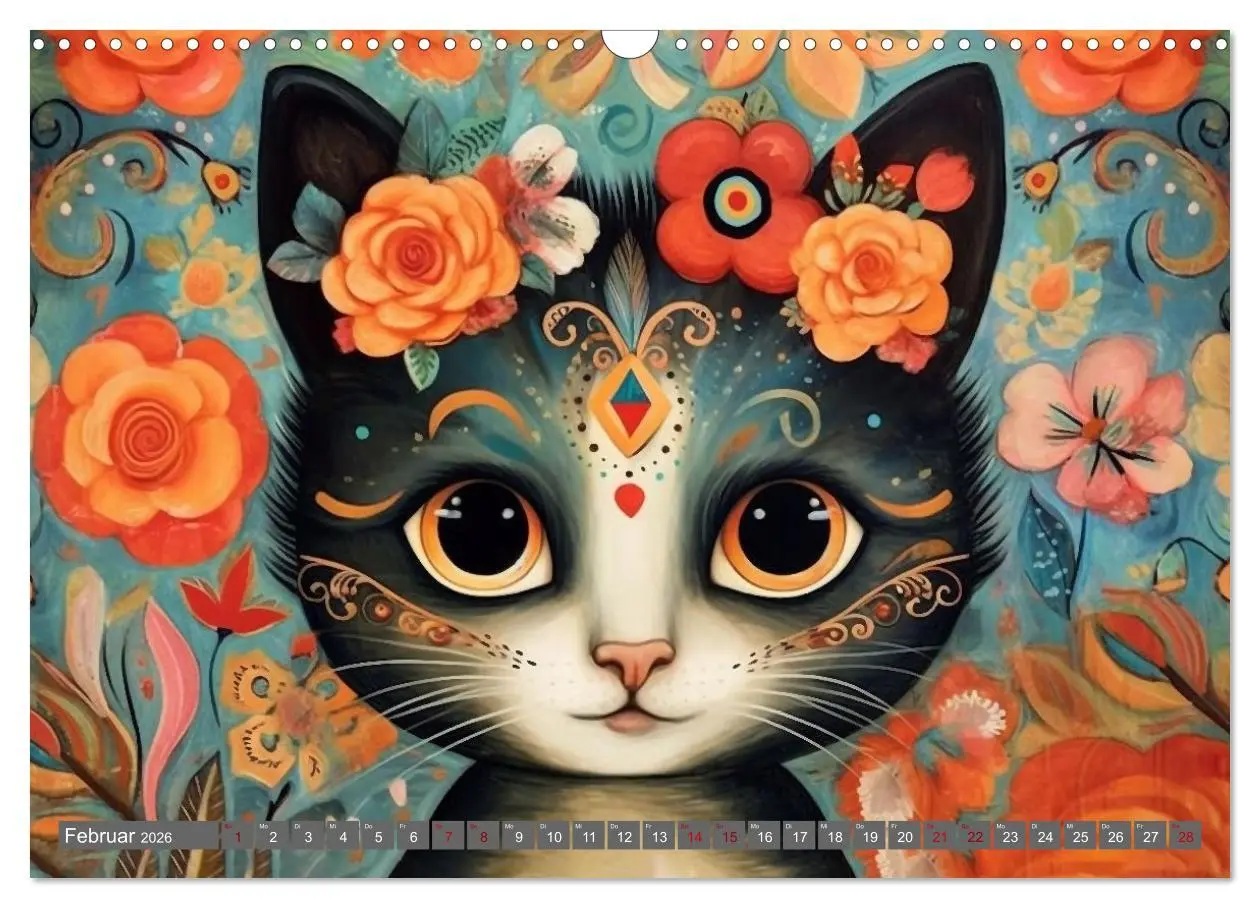 Bild: 9783457522073 | Lustige Katzen im Stil der Meister (Wandkalender 2026 DIN A3 quer),...