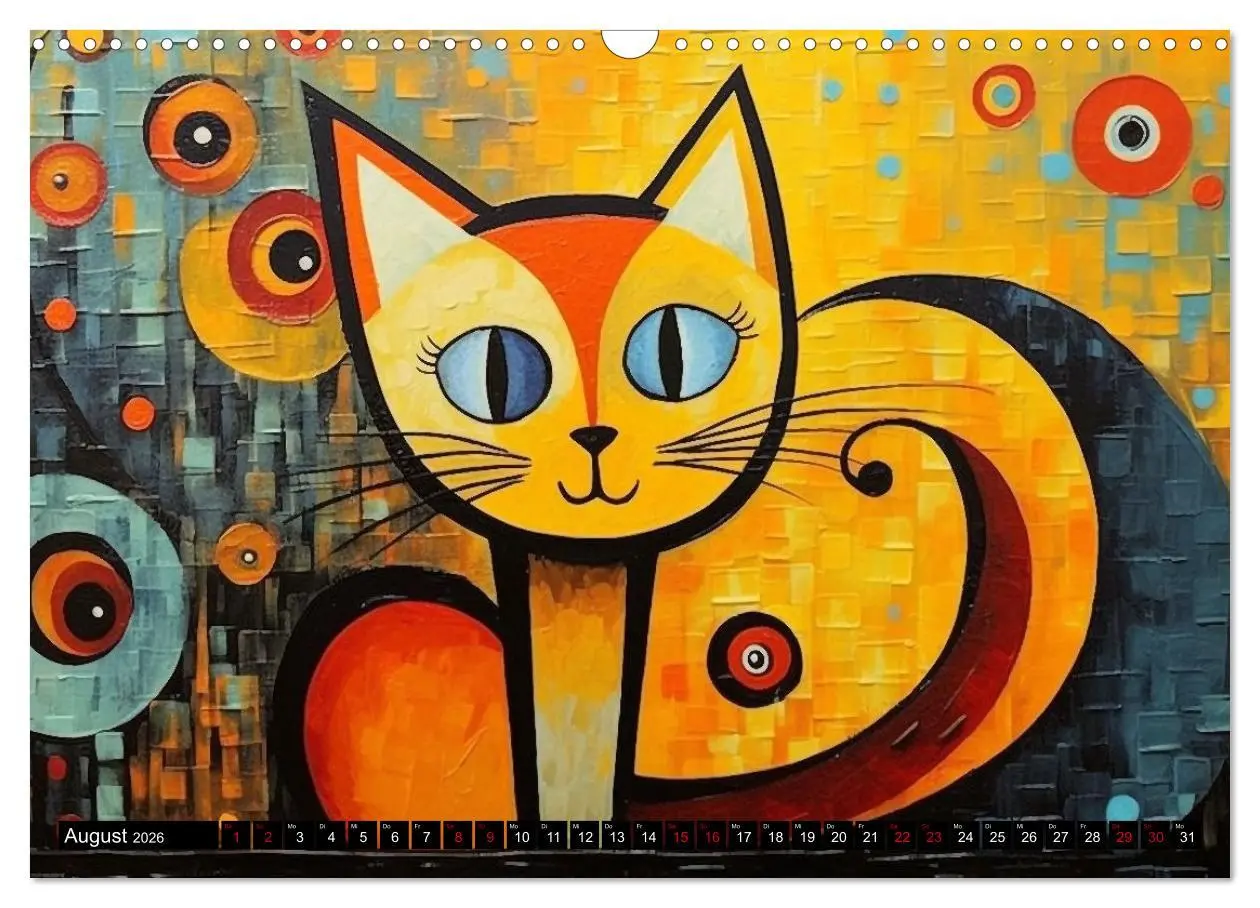 Bild: 9783457522073 | Lustige Katzen im Stil der Meister (Wandkalender 2026 DIN A3 quer),...