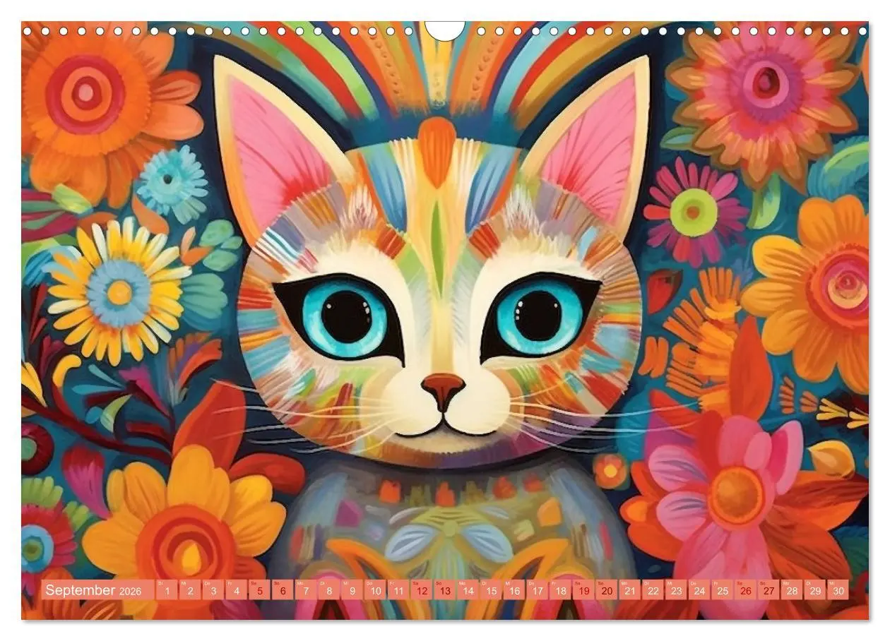 Bild: 9783457522073 | Lustige Katzen im Stil der Meister (Wandkalender 2026 DIN A3 quer),...
