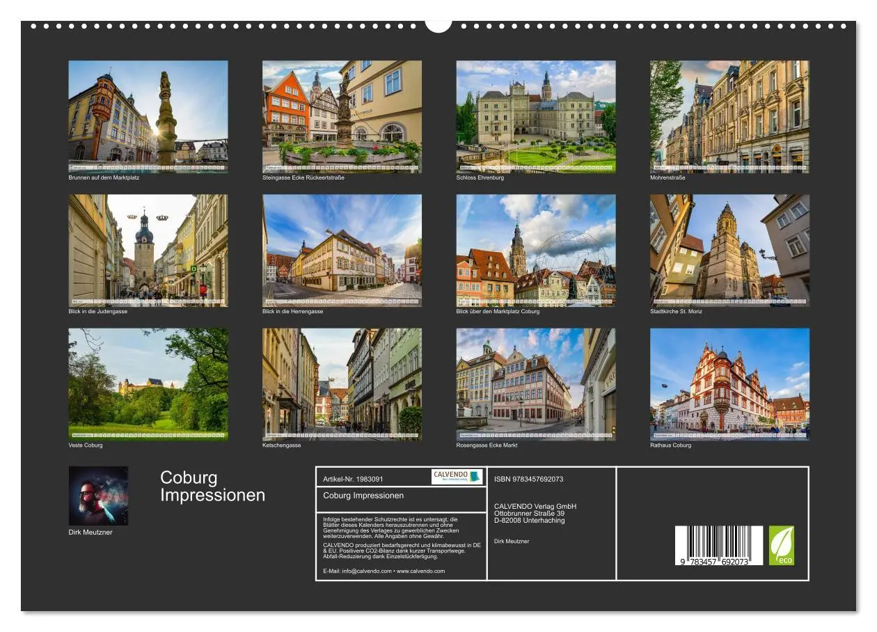 Bild: 9783457692073 | Coburg Impressionen (hochwertiger Premium Wandkalender 2026 DIN A2...