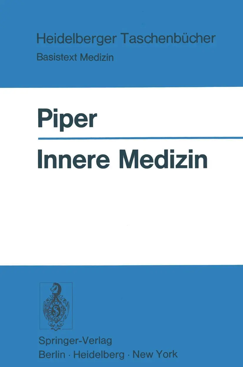 Cover: 9783540062073 | Innere Medizin | Wolfgang Piper | Taschenbuch | xx | Deutsch