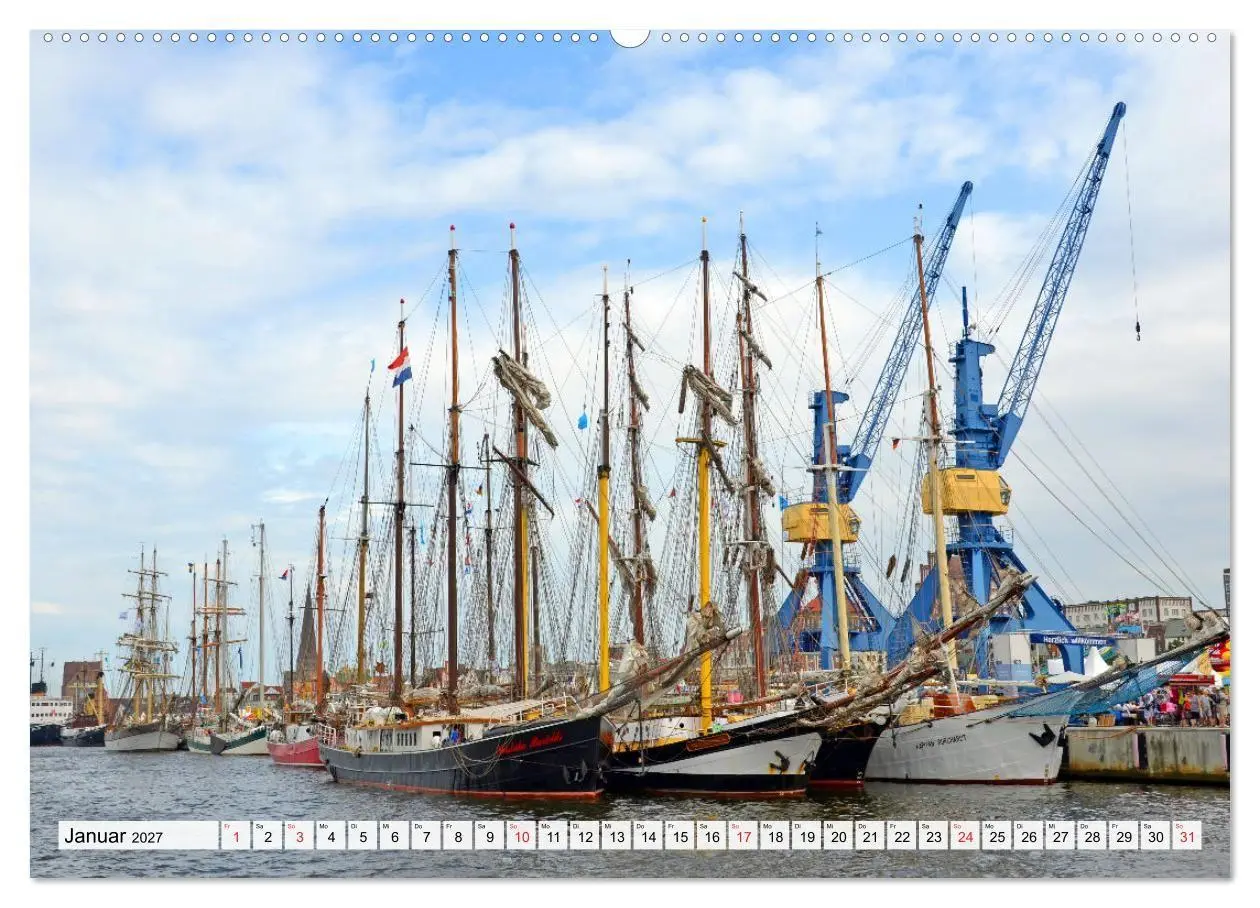 Bild: 9783569632073 | Die HANSE SAIL Das große Seglertreffen in Rostock (Wandkalender...
