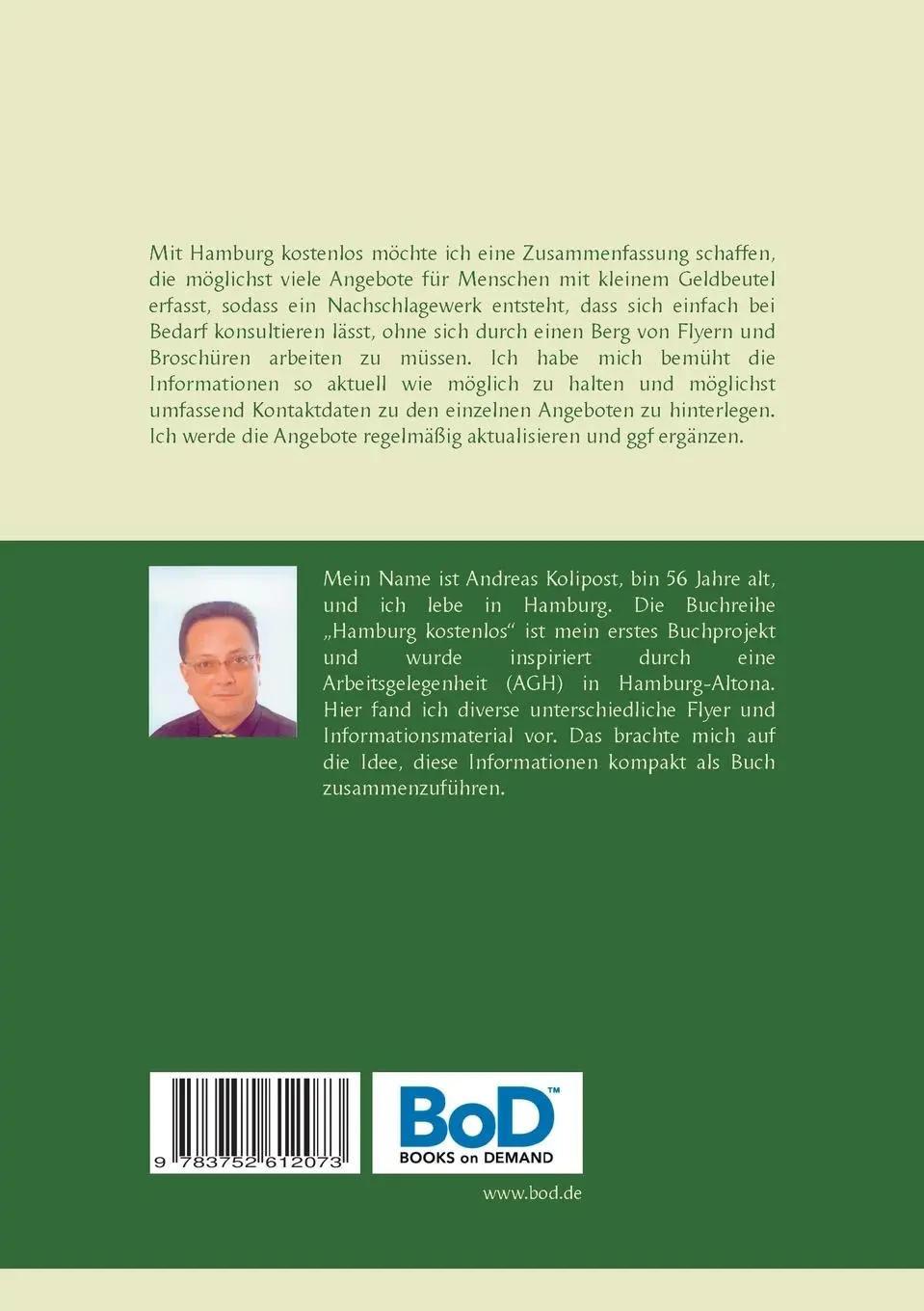 Rückseite: 9783752612073 | Hamburg kostenlos 3 | Tipps, Hilfen und Unterstützungsangebote | Buch