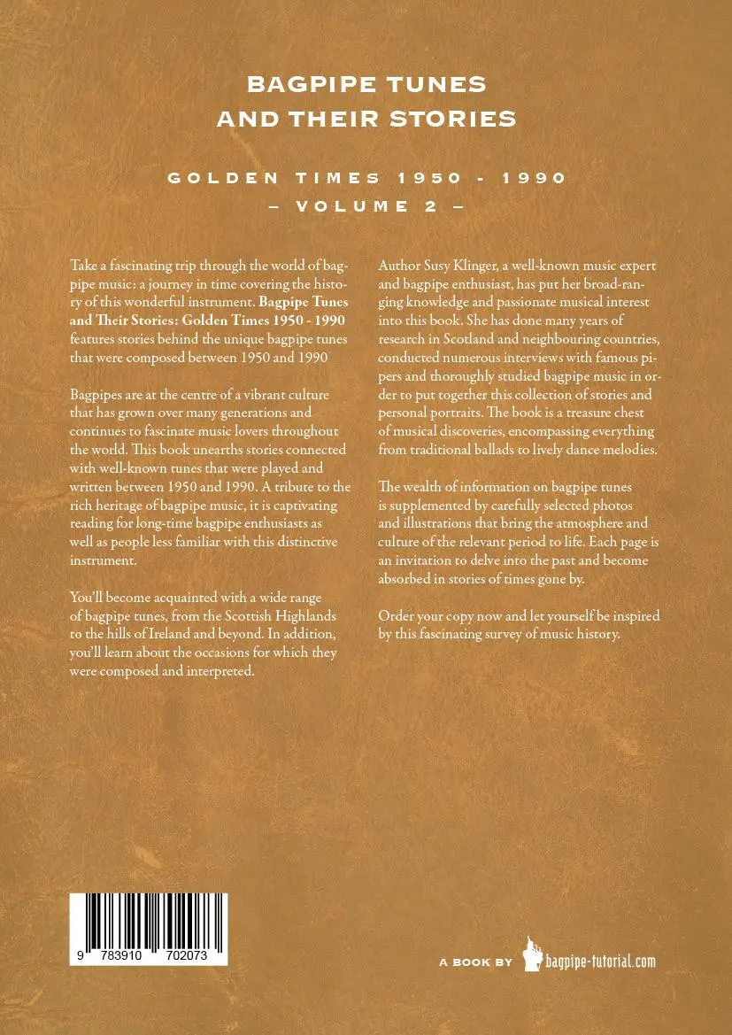 Bild: 9783910702073 | Bagpipe Tunes And Their Stories | Golden Times 1950 - 1990 - Volume 2