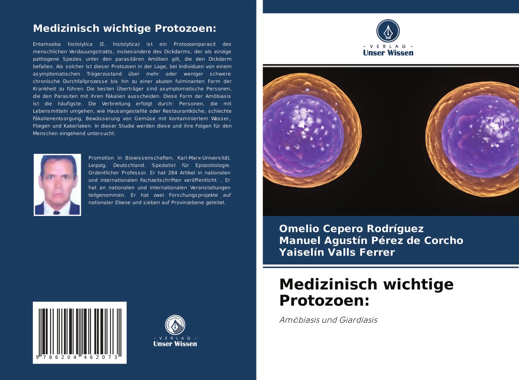 Cover: 9786204462073 | Medizinisch wichtige Protozoen: | Amöbiasis und Giardiasis | Buch