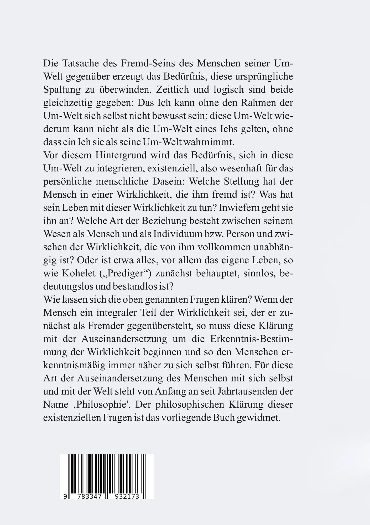 Rückseite: 9783347932173 | Von der Selbst-Begegnung | Abraham Ehrlich | Taschenbuch | 212 S.