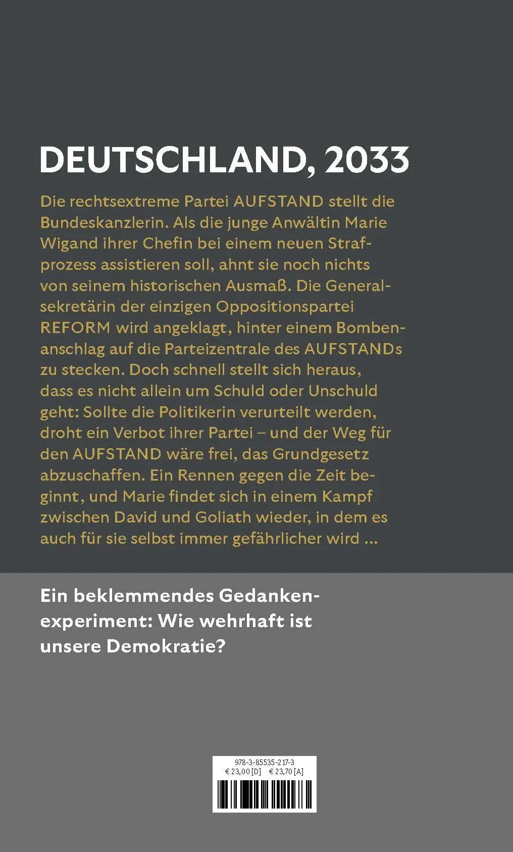 Rückseite: 9783855352173 | 2033 | Roman | Bijan Moini | Buch | 336 S. | Deutsch | 2025