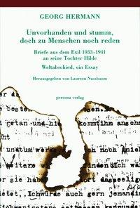 Cover: 9783924652173 | Unvorhanden und stumm, doch zu Menschen noch reden | Georg Hermann