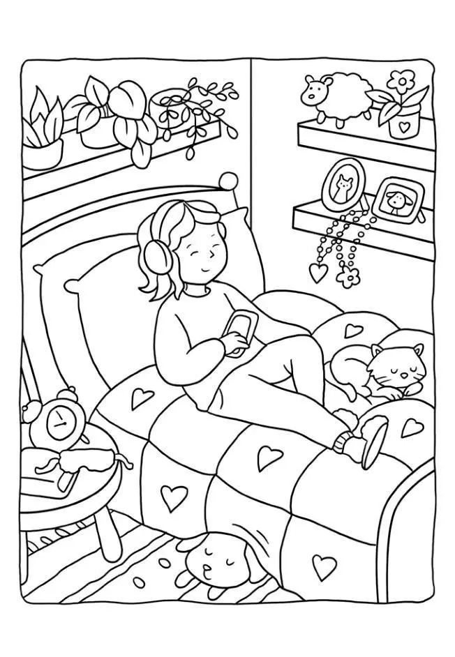 Bild: 9783987642173 | Cozy Girls Club: 40 hochwertige Karten Entspannt Ausmalen,...