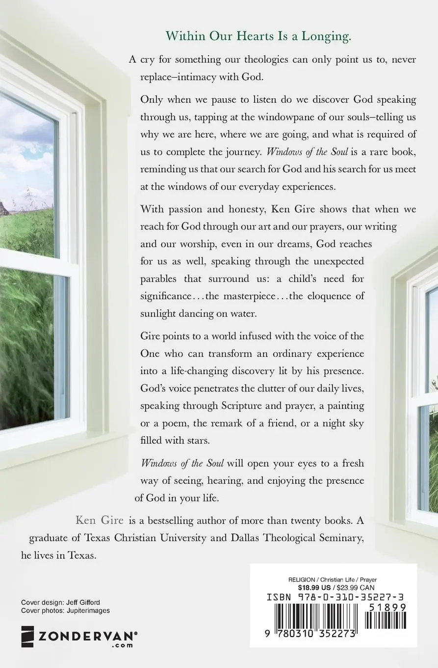 Rückseite: 9780310352273 | Windows of the Soul | Hearing God in the Everyday Moments of Your Life