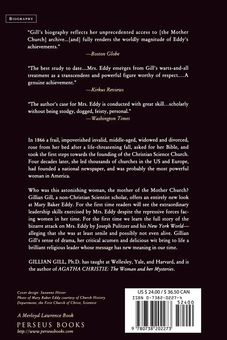 Rückseite: 9780738202273 | Mary Baker Eddy | Gillian Gill | Taschenbuch | Kartoniert / Broschiert