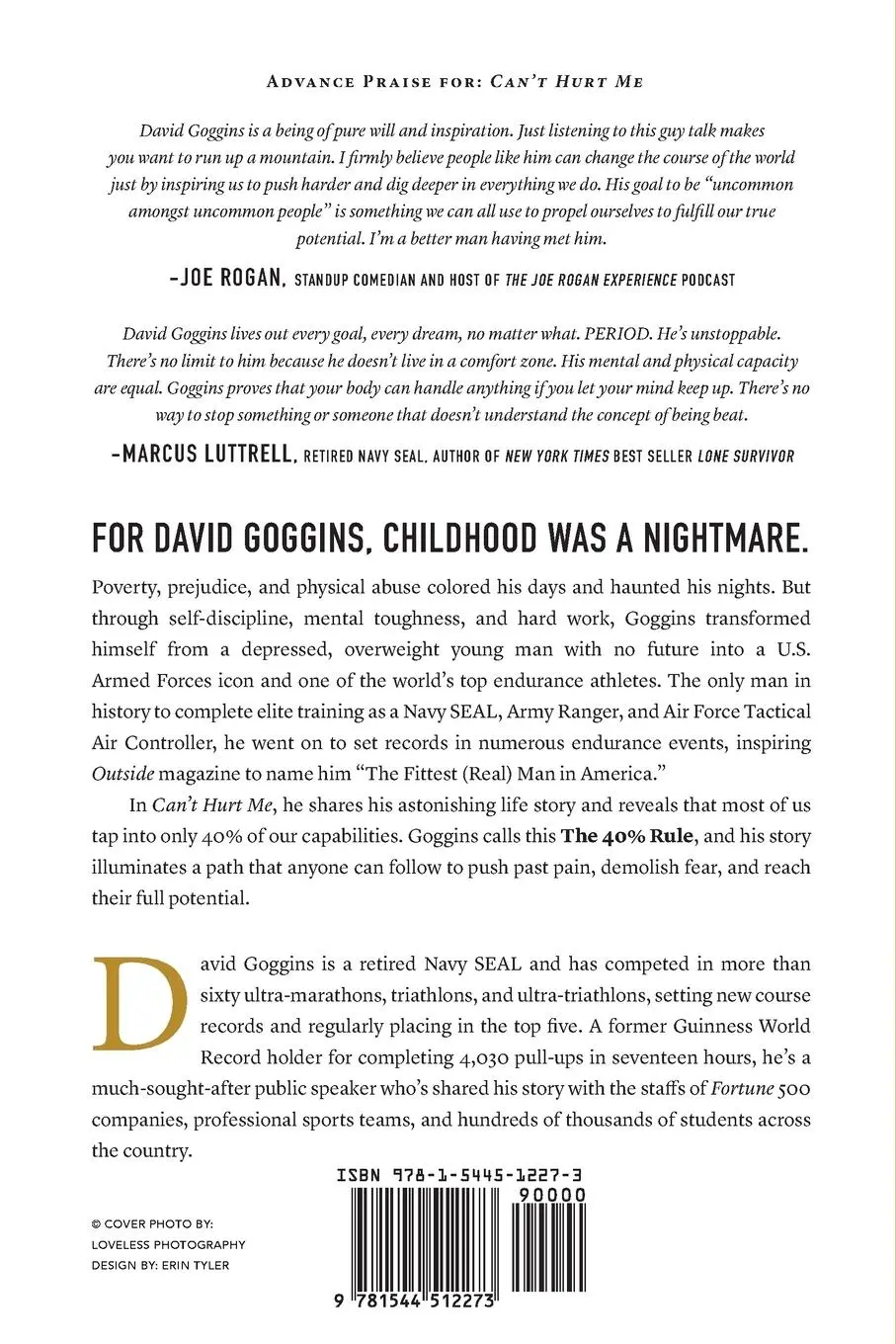 Rückseite: 9781544512273 | Can't Hurt Me | Master Your Mind and Defy the Odds | David Goggins