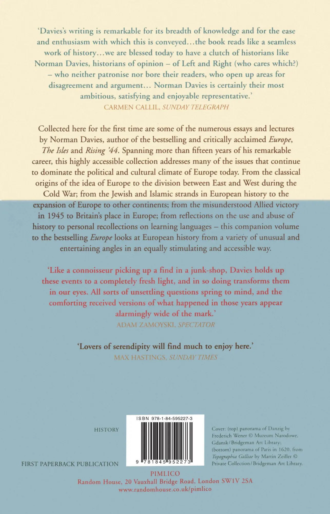 Rückseite: 9781845952273 | Europe East and West | Norman Davies | Taschenbuch | Englisch | 2015