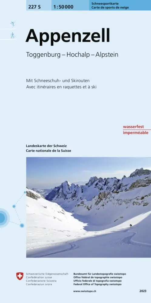 Appenzell Ski-Wanderkarte