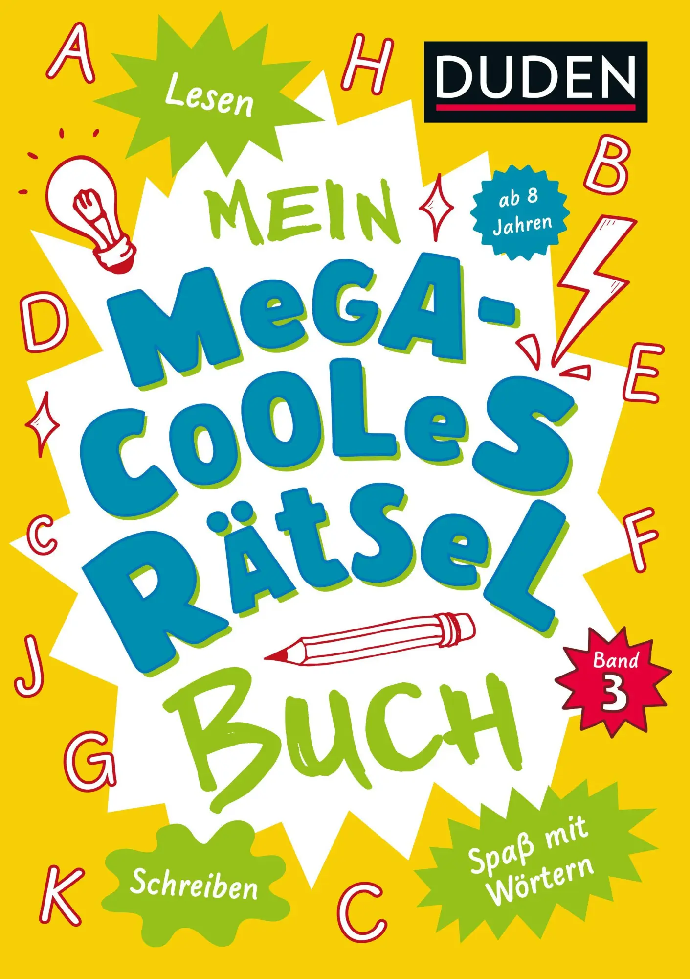 Cover: 9783411722273 | Mein megacooles Rätselbuch - Lesen Schreiben Spaß mit Wörtern - ab...