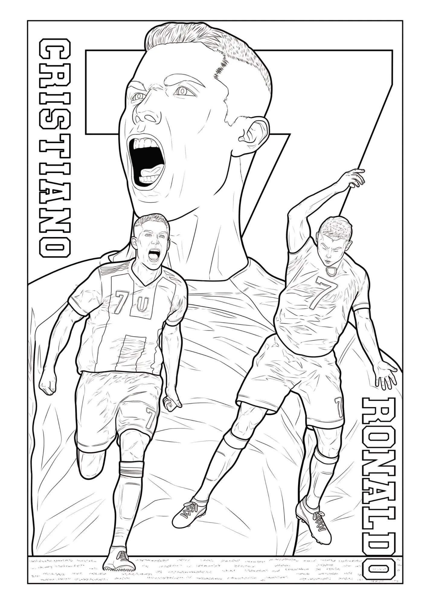 Bild: 9783986572273 | Fußball Malbuch - Tore, Siege &amp; Triumphe SUPERSTARS Fußballhelden...