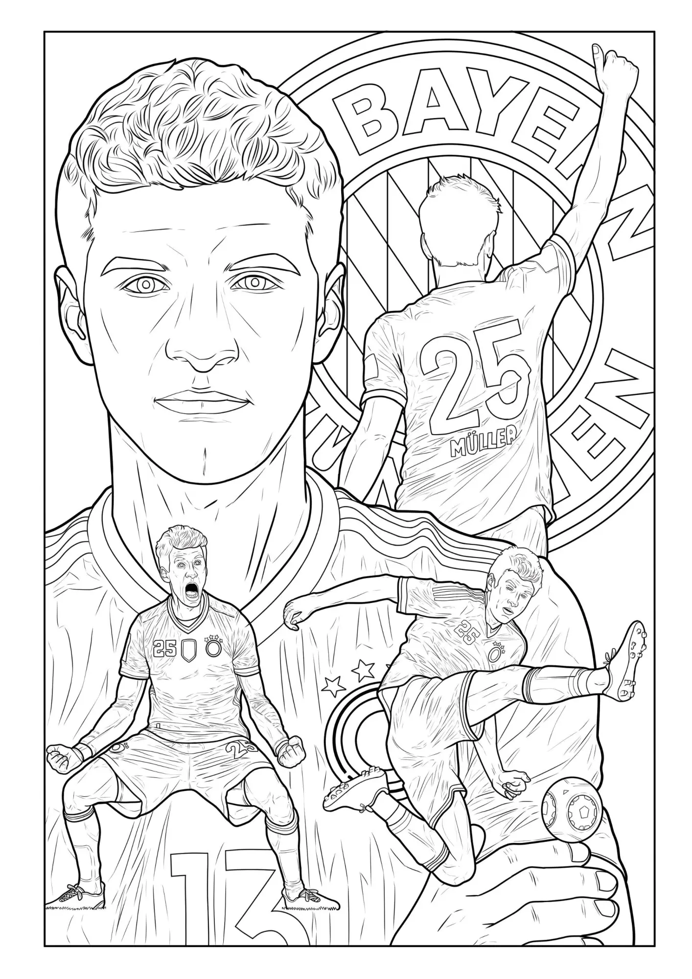 Bild: 9783986572273 | Fußball Malbuch - Tore, Siege &amp; Triumphe SUPERSTARS Fußballhelden...