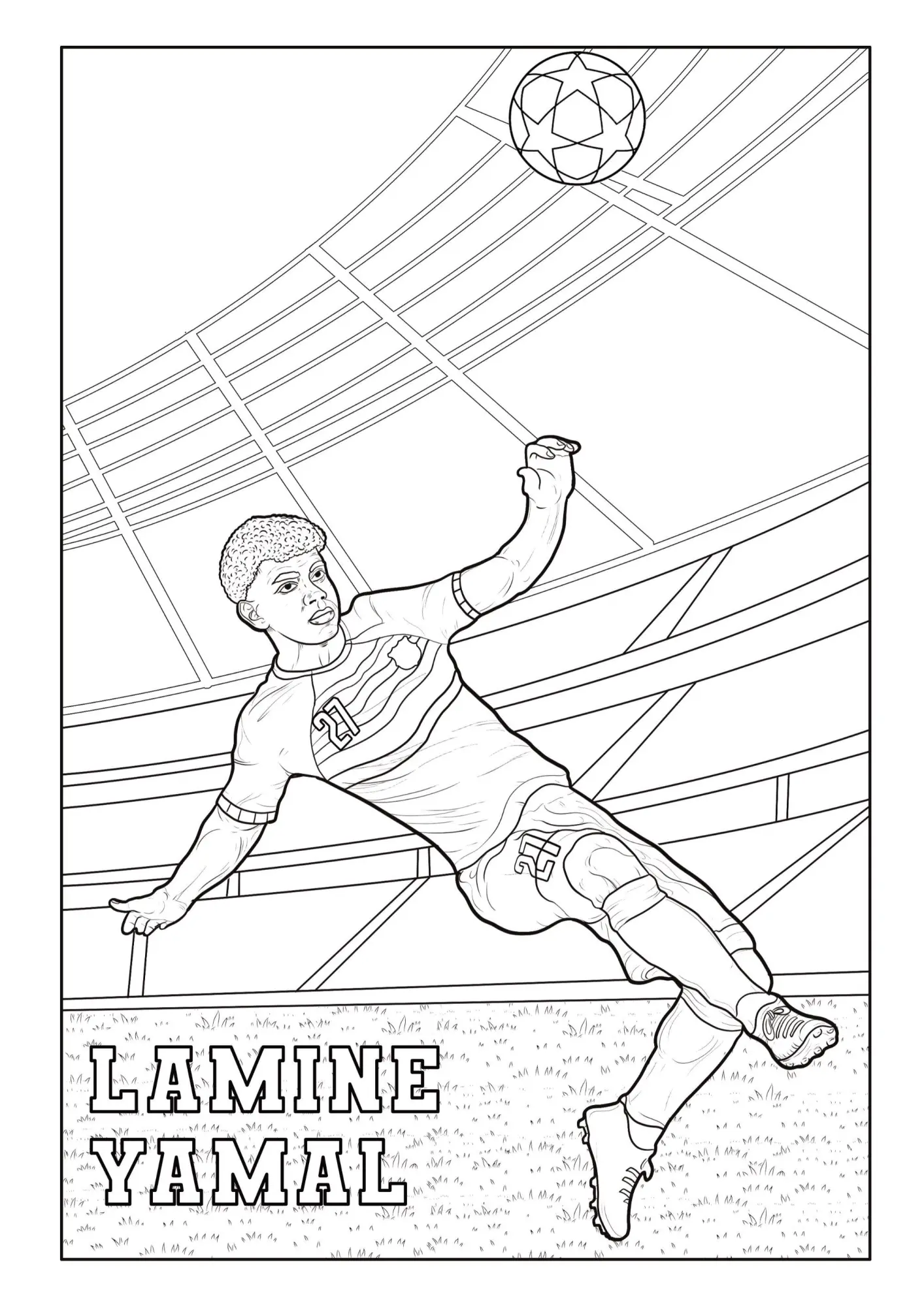 Bild: 9783986572273 | Fußball Malbuch - Tore, Siege &amp; Triumphe SUPERSTARS Fußballhelden...