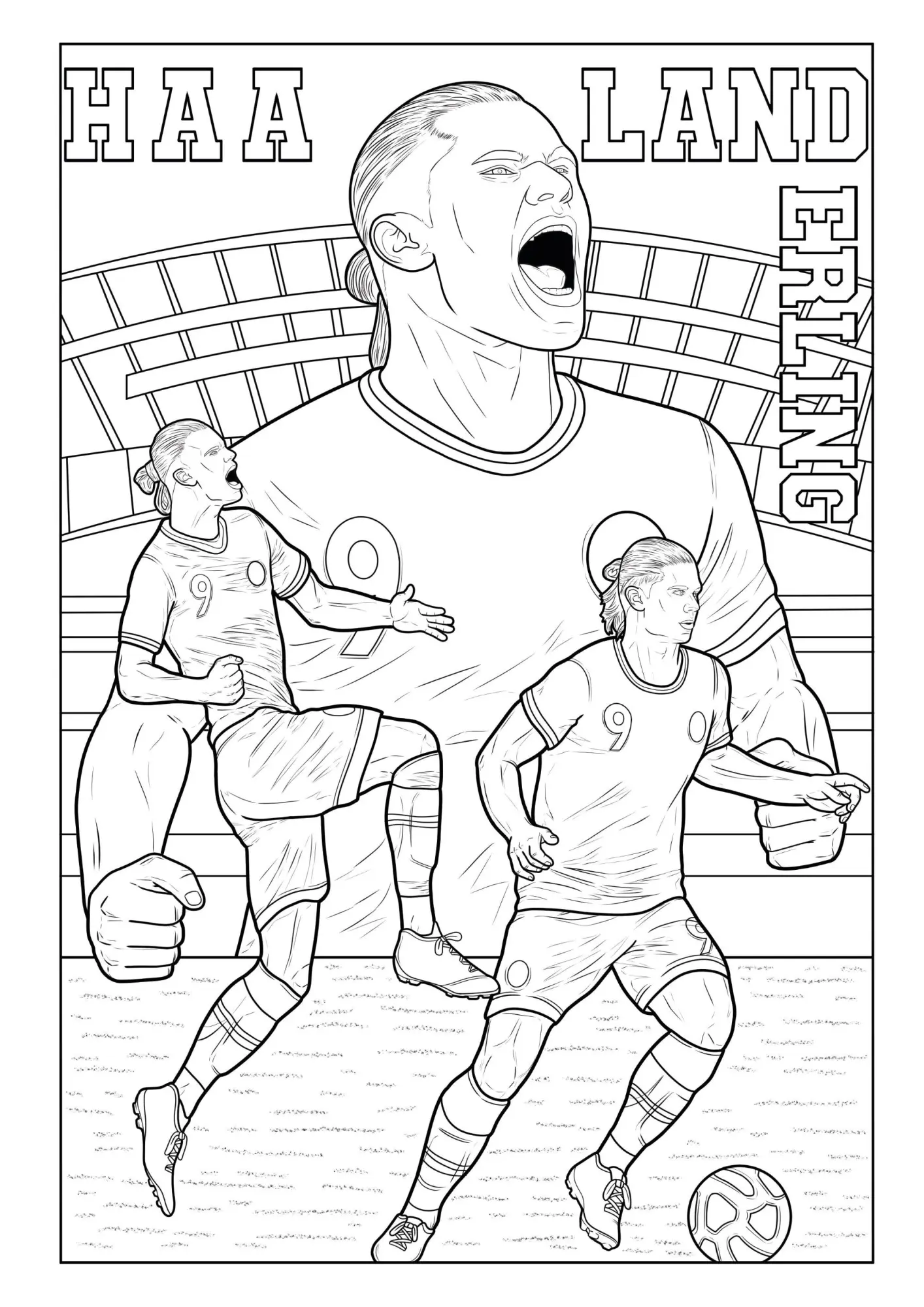 Bild: 9783986572273 | Fußball Malbuch - Tore, Siege &amp; Triumphe SUPERSTARS Fußballhelden...