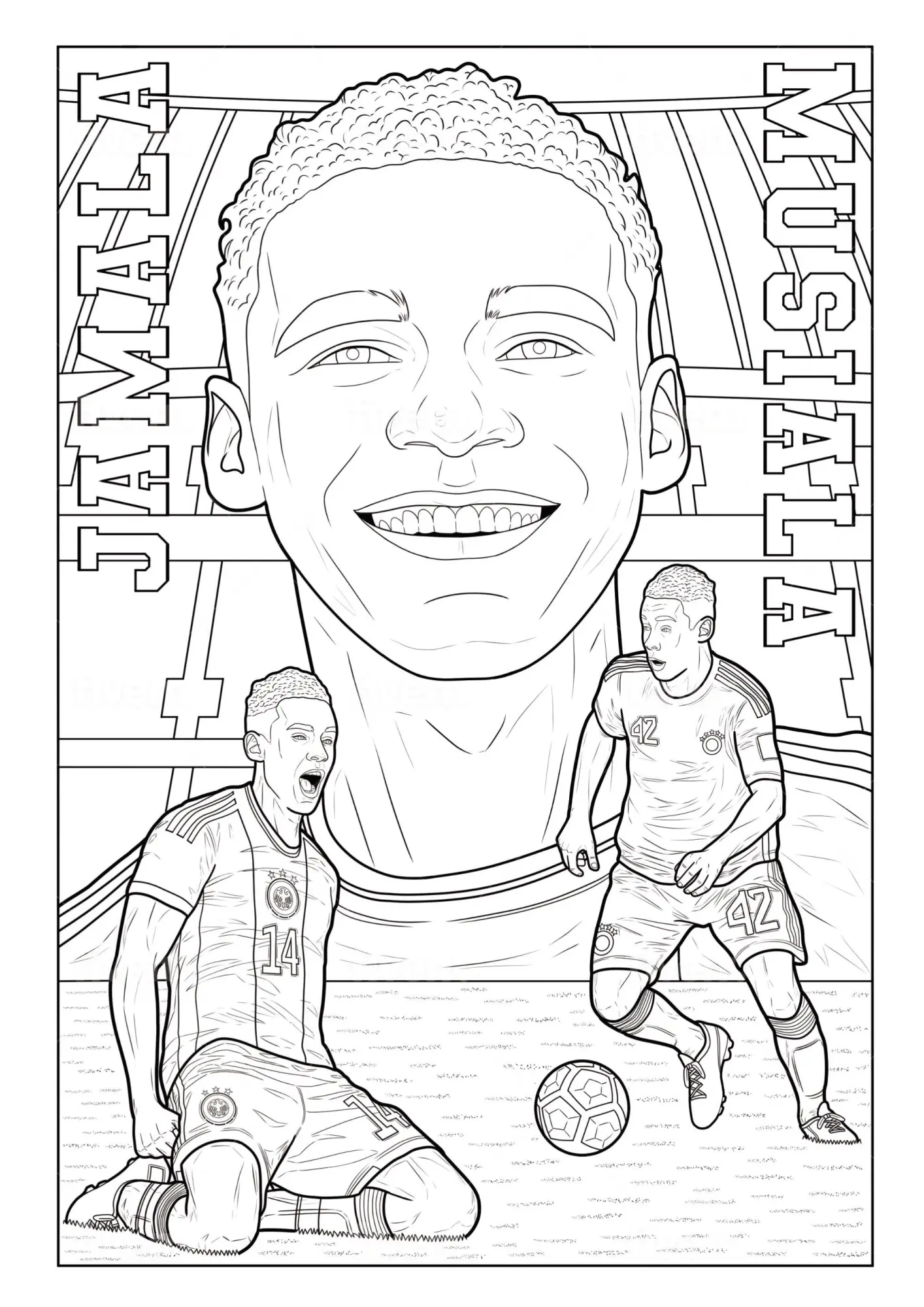 Bild: 9783986572273 | Fußball Malbuch - Tore, Siege &amp; Triumphe SUPERSTARS Fußballhelden...