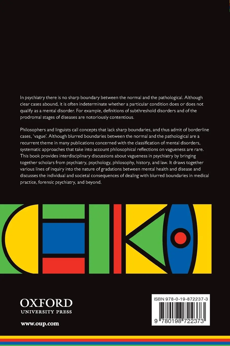 Rückseite: 9780198722373 | Vagueness in Psychiatry | Geert Keil | Taschenbuch | Englisch | 2017