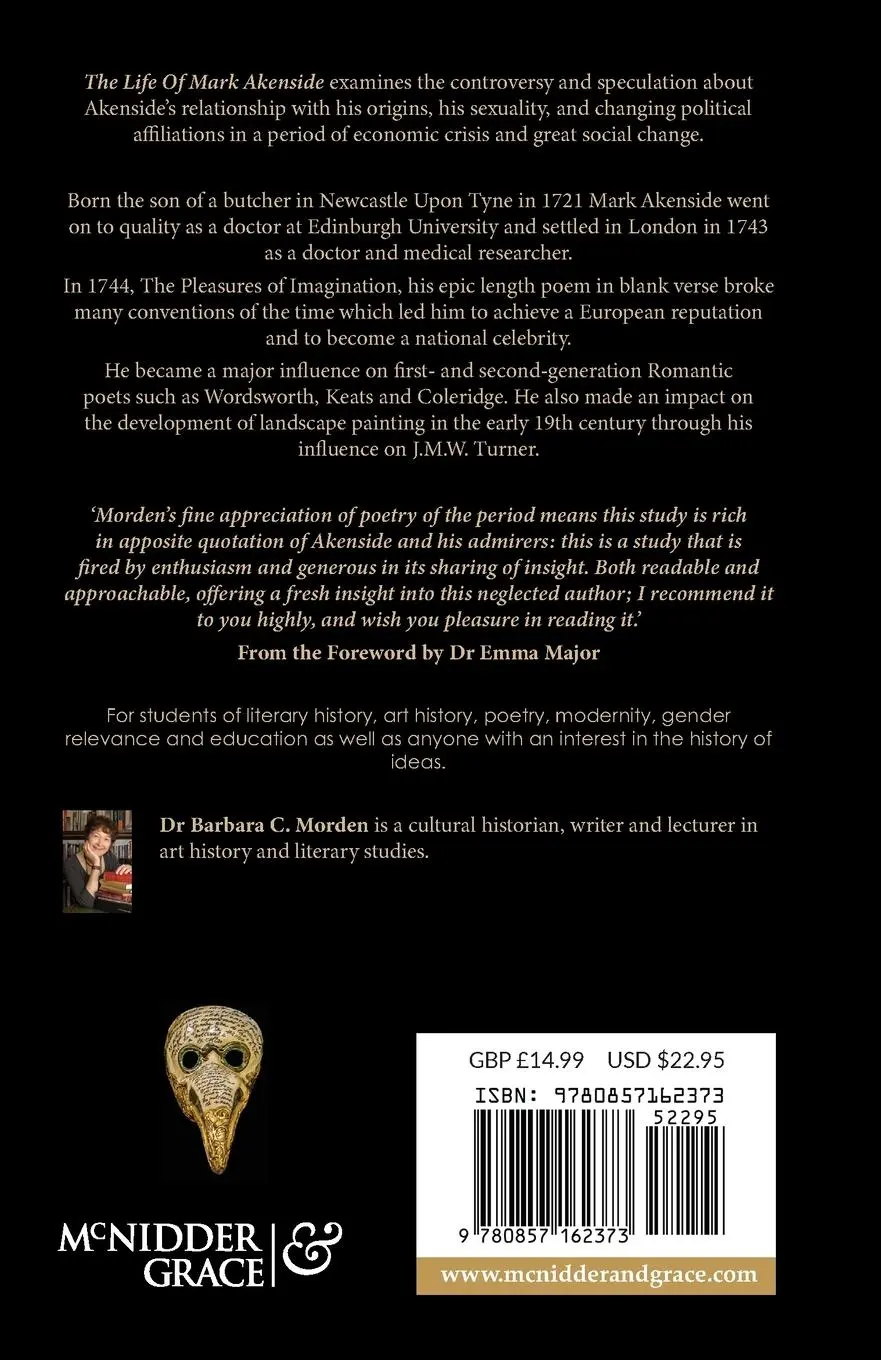 Rückseite: 9780857162373 | The Life of Mark Akenside | The Breakthrough to Modernity | Morden
