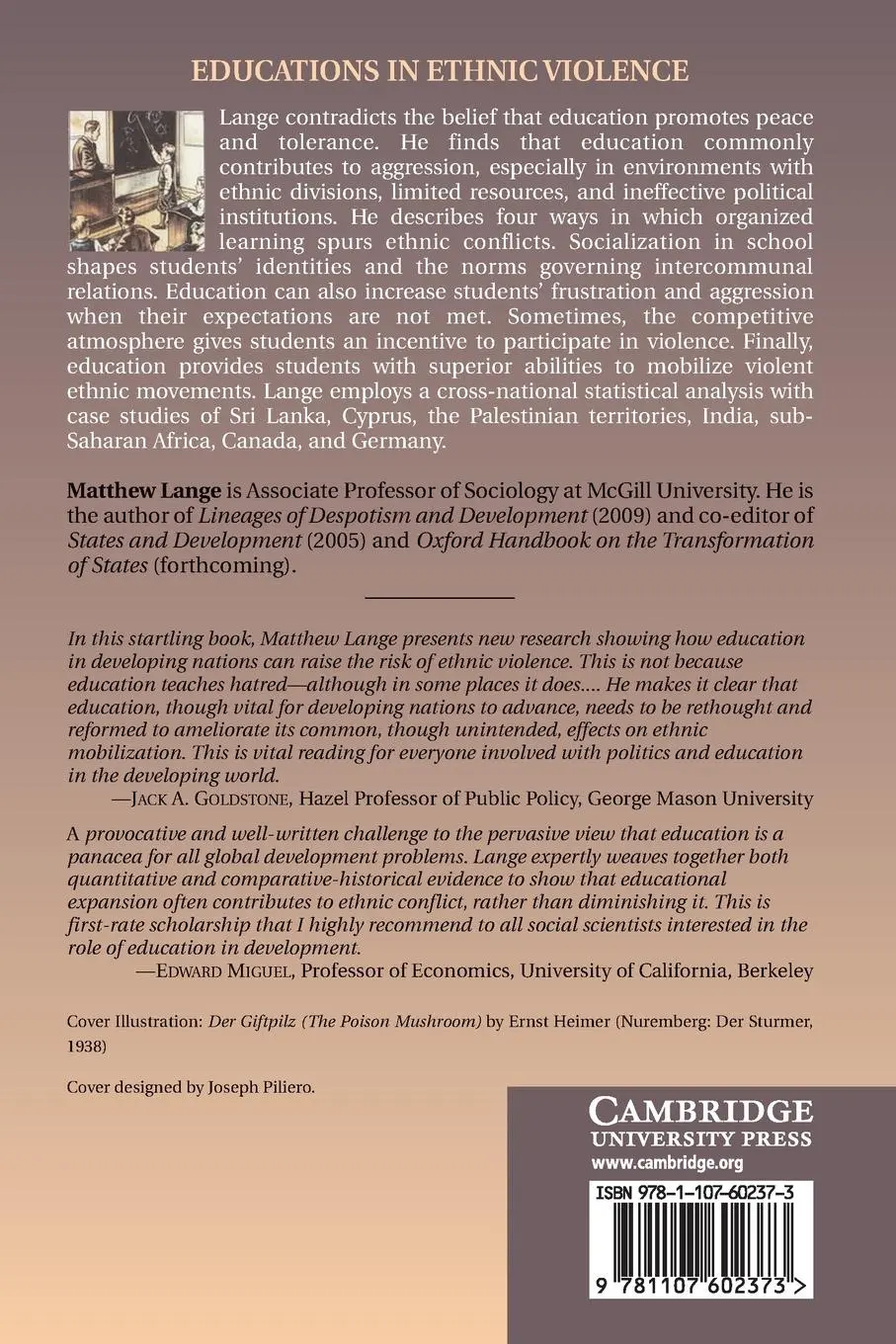 Rückseite: 9781107602373 | Educations in Ethnic Violence | Matthew Lange | Taschenbuch | Englisch