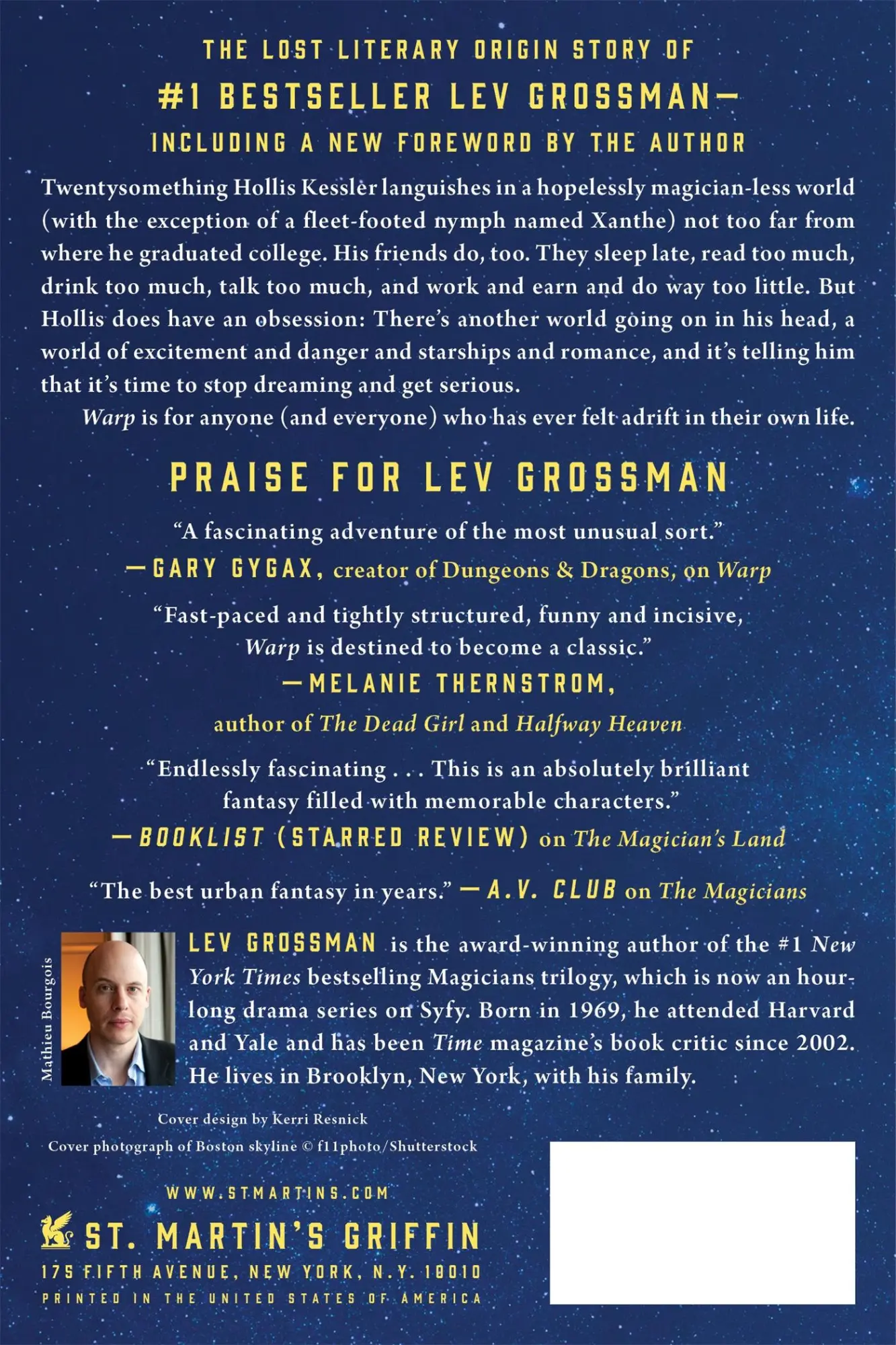 Rückseite: 9781250092373 | Warp | Lev Grossman | Taschenbuch | Englisch | 2016