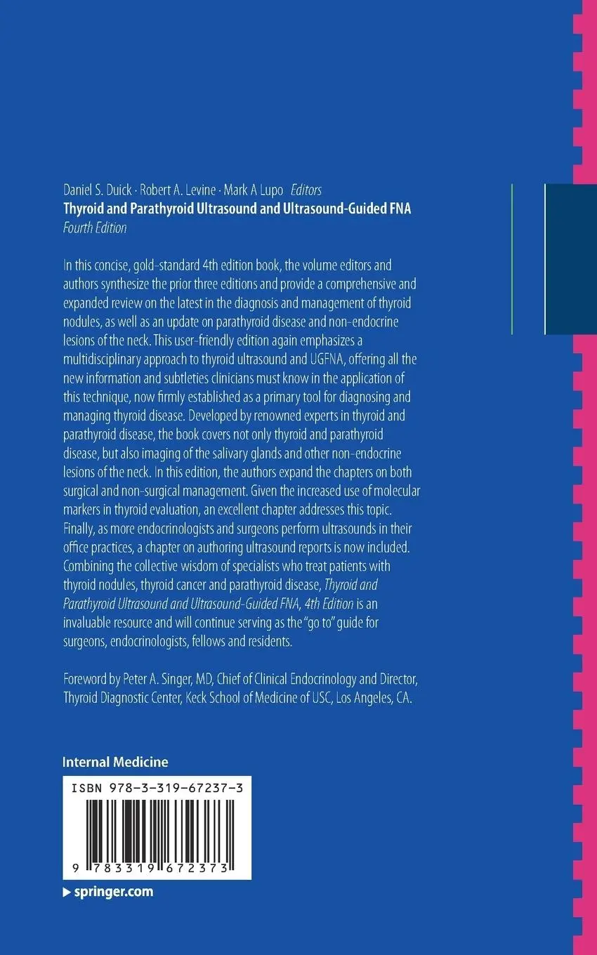 Rückseite: 9783319672373 | Thyroid and Parathyroid Ultrasound and Ultrasound-Guided FNA | Buch