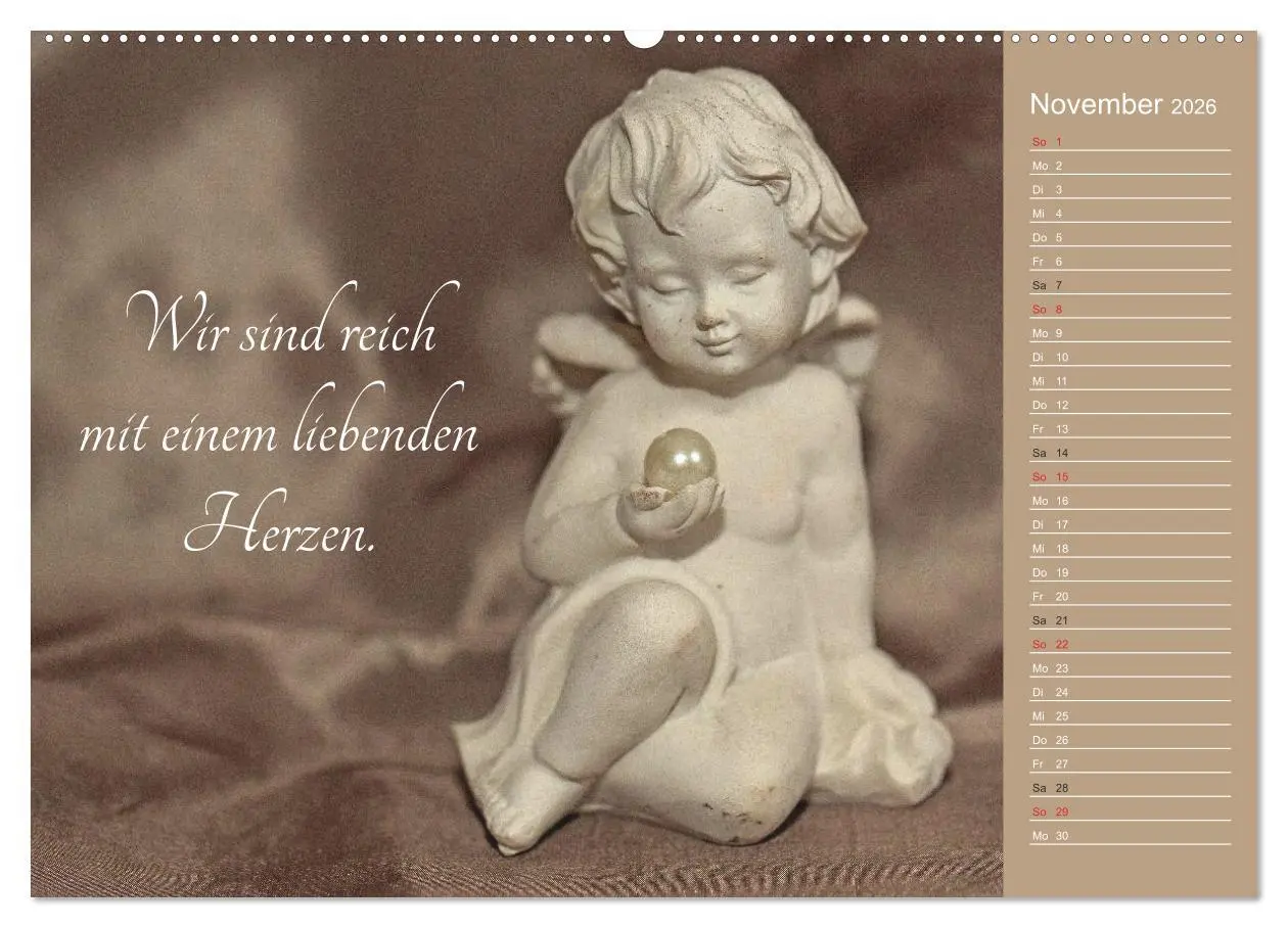 Bild: 9783457972373 | Engel - Die Worte der Liebe (hochwertiger Premium Wandkalender 2026...