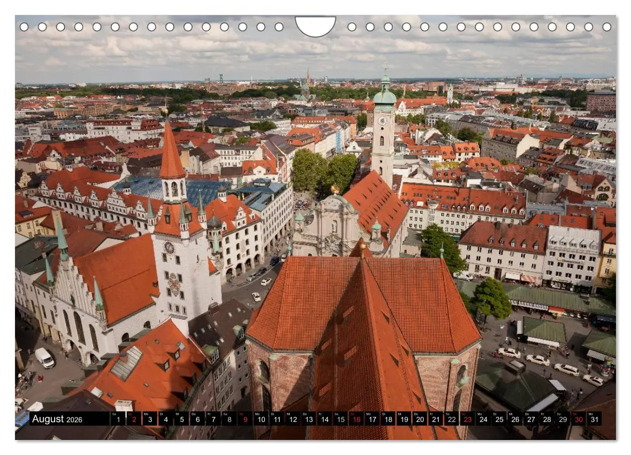 Bild: 9783516132373 | Landeshauptstadt München (Wandkalender 2026 DIN A4 quer), CALVENDO...
