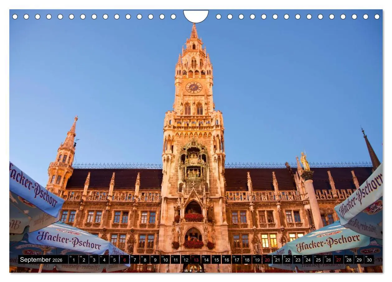 Bild: 9783516132373 | Landeshauptstadt München (Wandkalender 2026 DIN A4 quer), CALVENDO...