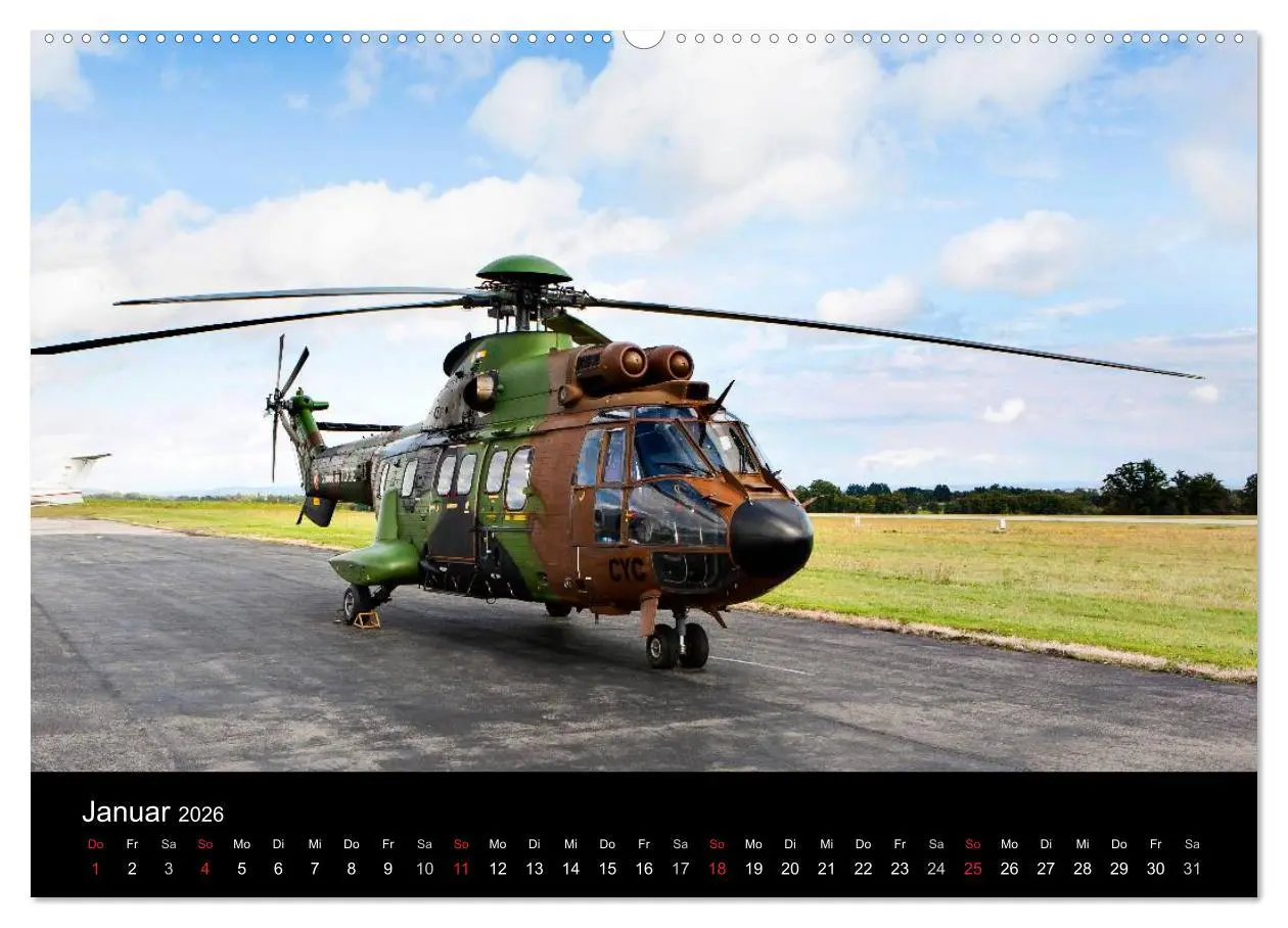 Bild: 9783516202373 | Helicopter 2026 (hochwertiger Premium Wandkalender 2026 DIN A2...