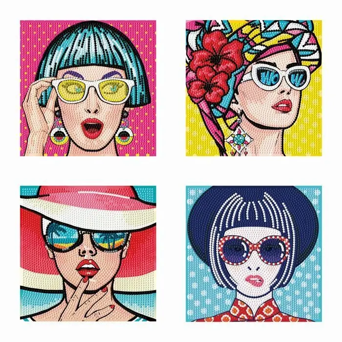 Cover: 4895225942473 | DIAMOND DOTZ - Diamond Painting Mini Moderne Frauen | Kit (Bastelset)