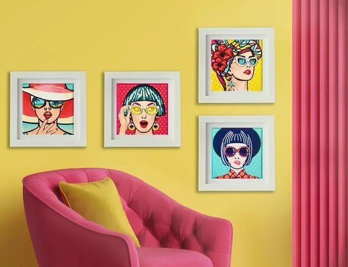 Bild: 4895225942473 | DIAMOND DOTZ - Diamond Painting Mini Moderne Frauen | Kit (Bastelset)