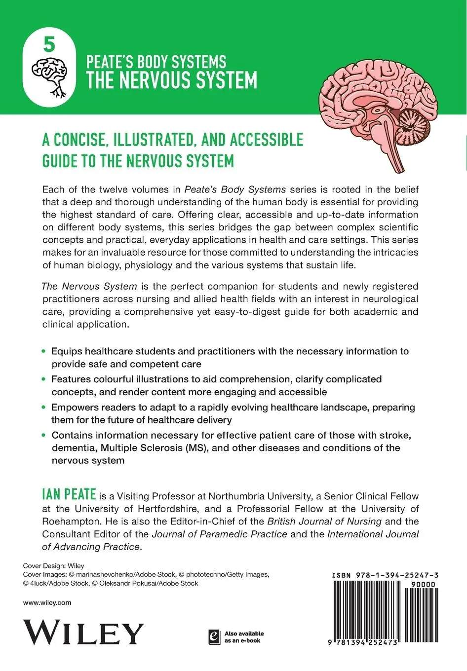 Rückseite: 9781394252473 | The Nervous System | Ian Peate | Taschenbuch | Peate's Body Systems