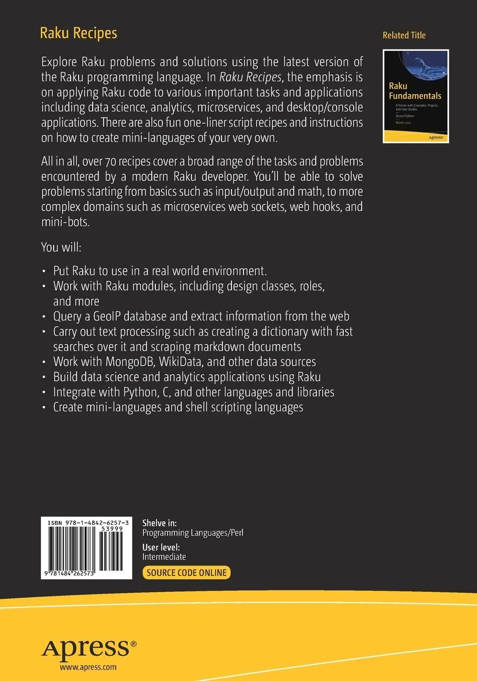 Rückseite: 9781484262573 | Raku Recipes | A Problem-Solution Approach | J. J. Merelo | Buch
