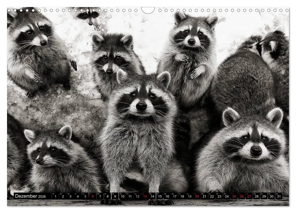 Bild: 9783516042573 | Waschbären - Maskierte Gauner (Wandkalender 2026 DIN A3 quer),...