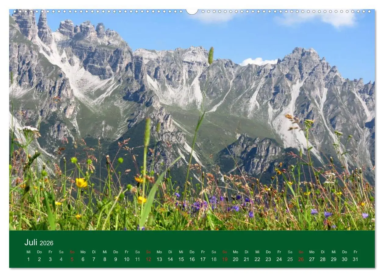 Bild: 9783516112573 | Stubaital (Wandkalender 2026 DIN A2 quer), CALVENDO Monatskalender