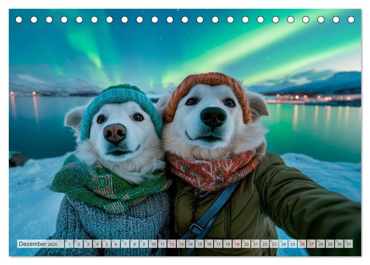 Bild: 9783516592573 | HUNDE-SELFIES Tierischer Outdoorspaß (Tischkalender 2026 DIN A5...