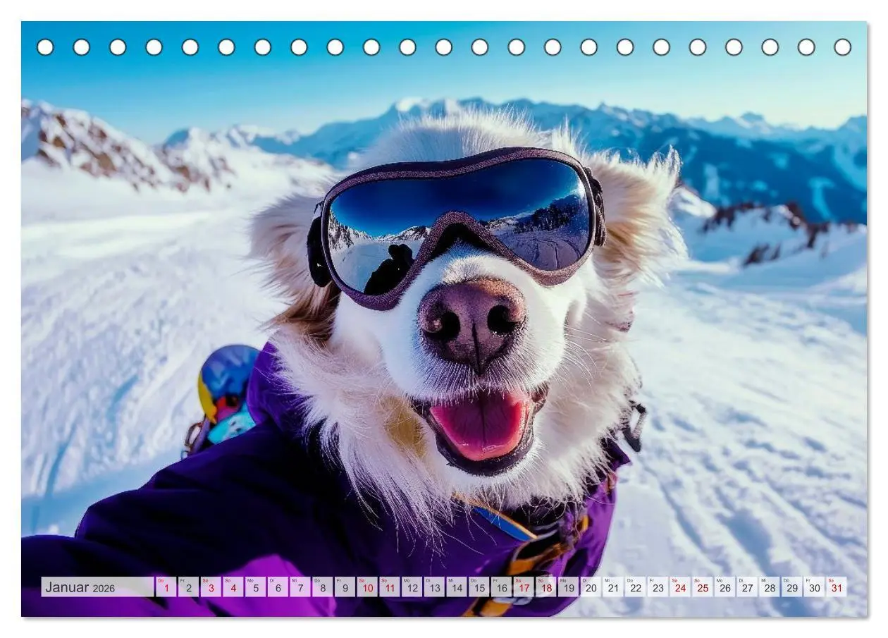 Bild: 9783516592573 | HUNDE-SELFIES Tierischer Outdoorspaß (Tischkalender 2026 DIN A5...