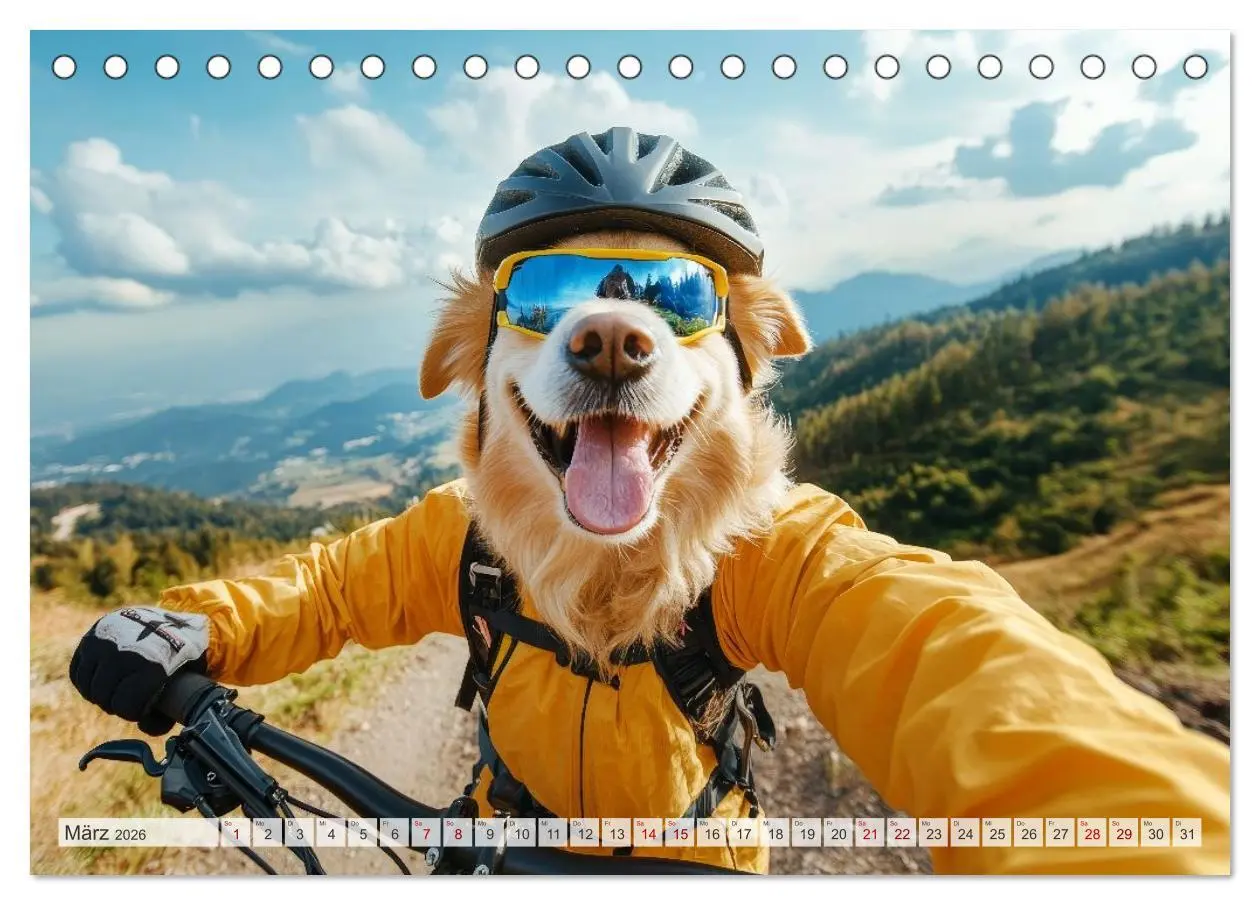 Bild: 9783516592573 | HUNDE-SELFIES Tierischer Outdoorspaß (Tischkalender 2026 DIN A5...