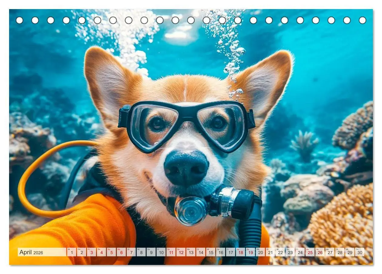 Bild: 9783516592573 | HUNDE-SELFIES Tierischer Outdoorspaß (Tischkalender 2026 DIN A5...