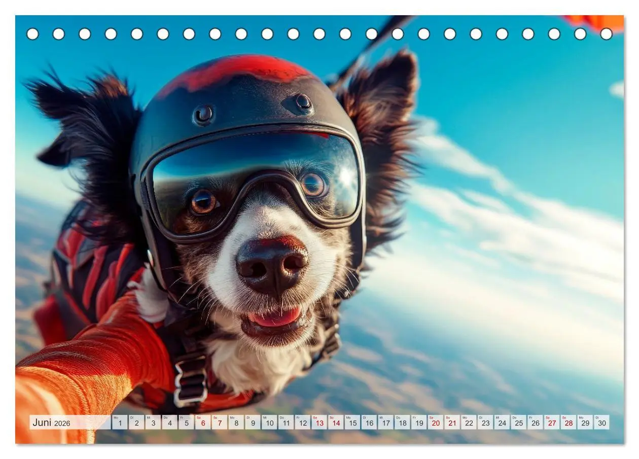Bild: 9783516592573 | HUNDE-SELFIES Tierischer Outdoorspaß (Tischkalender 2026 DIN A5...