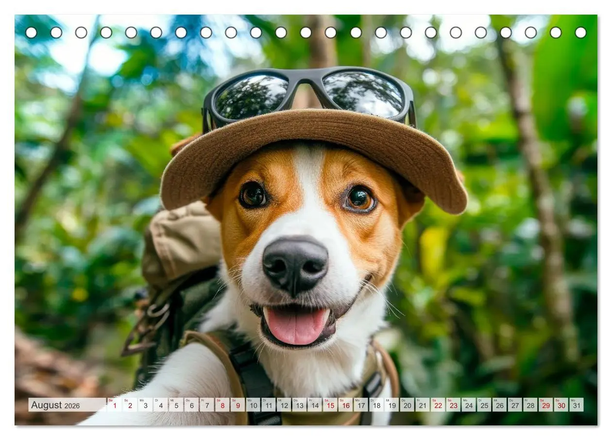 Bild: 9783516592573 | HUNDE-SELFIES Tierischer Outdoorspaß (Tischkalender 2026 DIN A5...