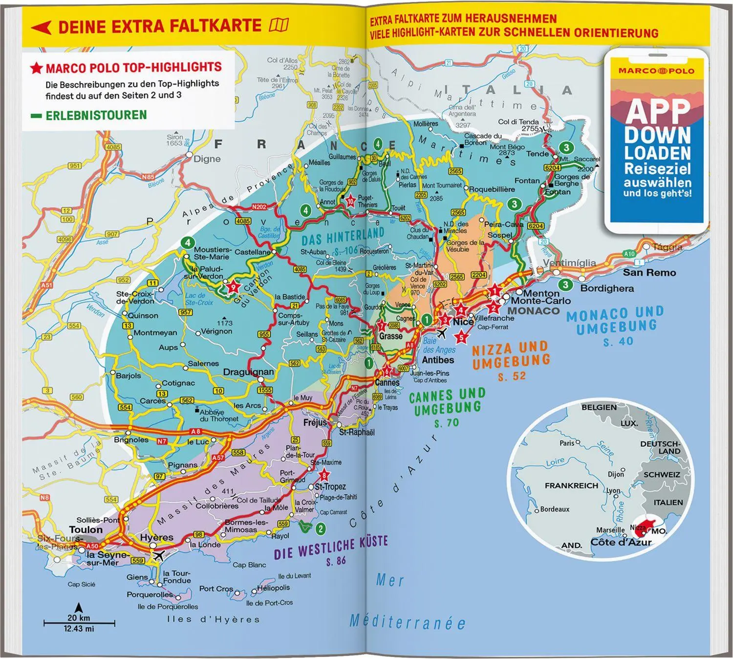 Bild: 9783829742573 | MARCO POLO Reiseführer Côte d'Azur | Peter Bausch (u. a.) | Buch