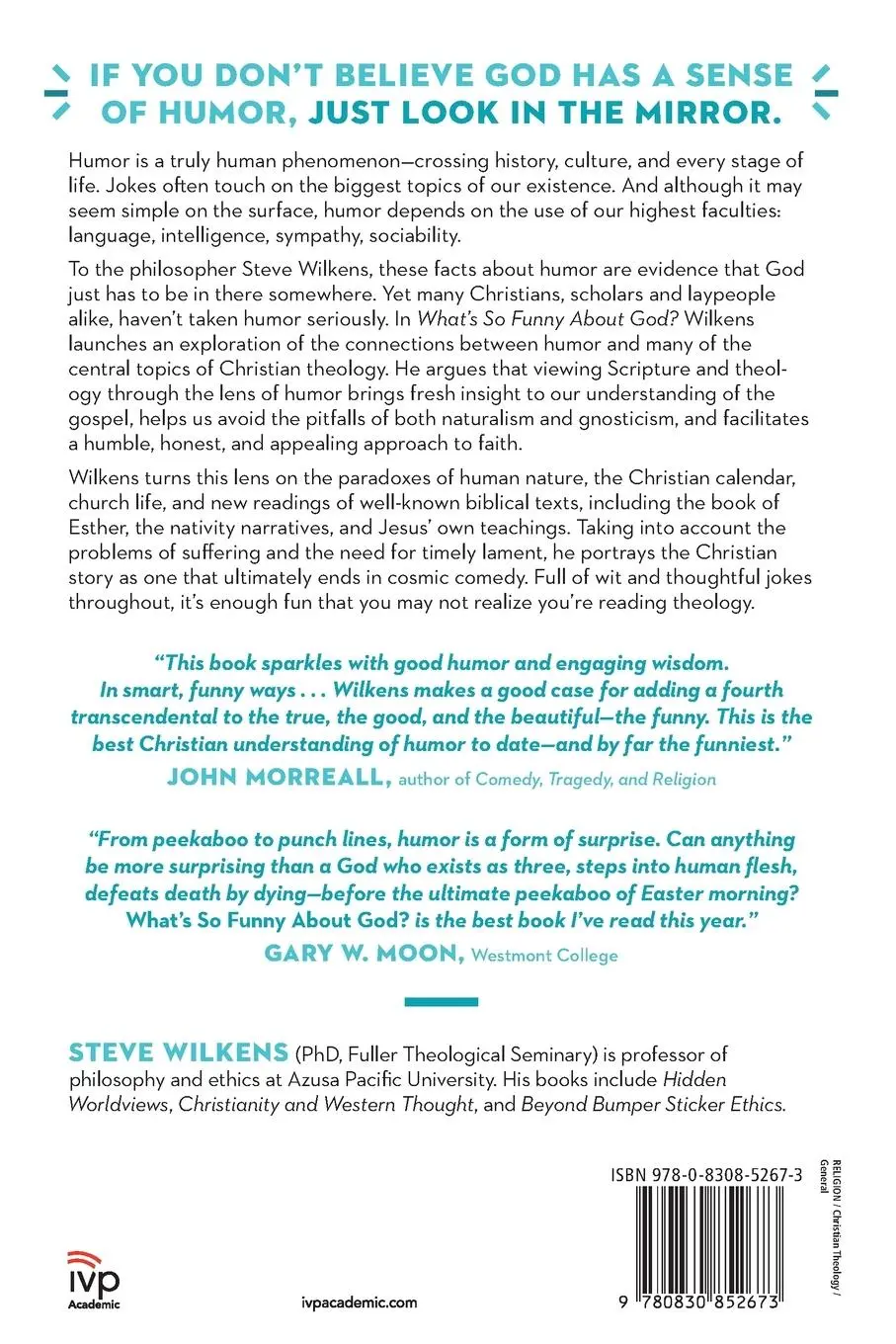 Rückseite: 9780830852673 | What's So Funny About God? | A Theological Look at Humor | Wilkens