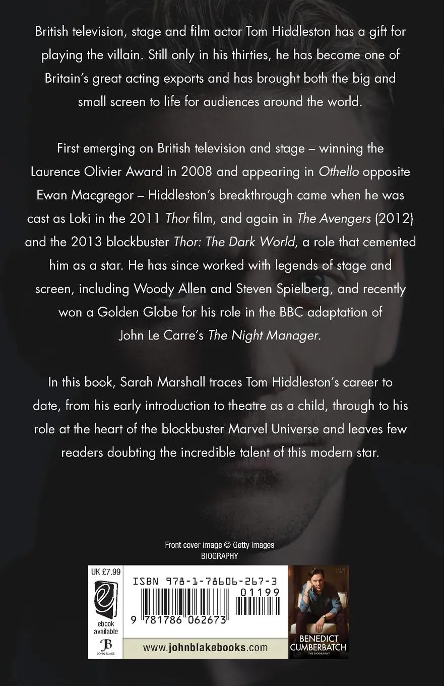 Rückseite: 9781786062673 | Tom Hiddleston - The Biography | Naimi Corsani | Taschenbuch | 2017