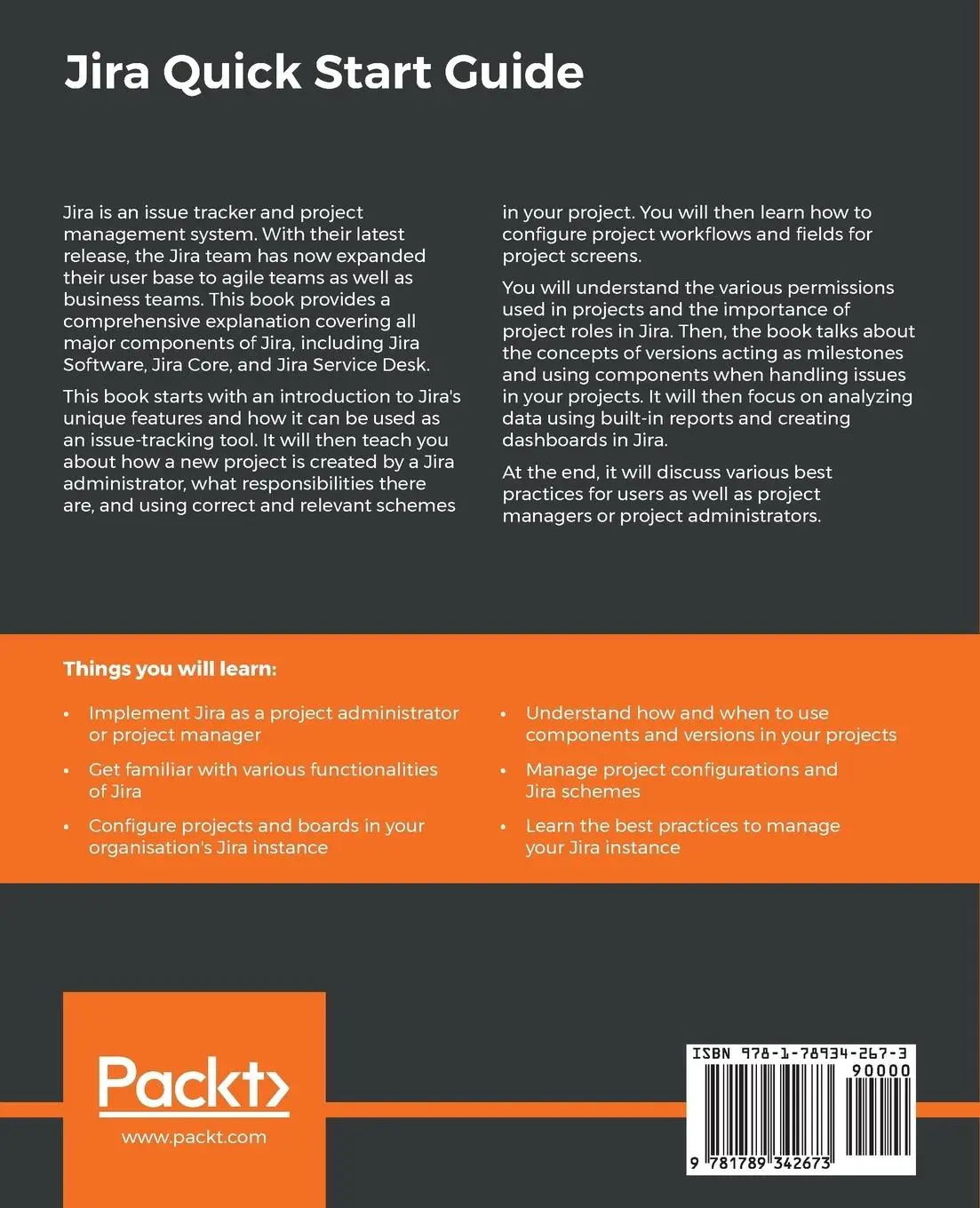 Rückseite: 9781789342673 | Jira Quick Start Guide | Ravi Sagar | Taschenbuch | Englisch | 2019